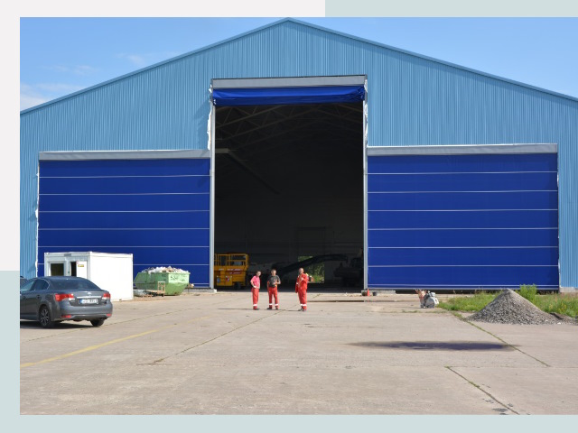 Ангарные ворота в Алапаевск от СтальСтрой по цене 642 руб.